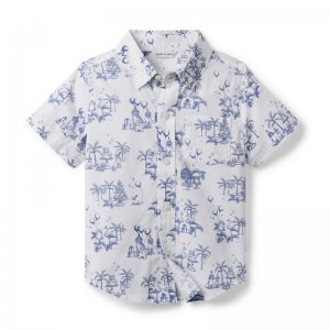 Birthday Toile Poplin Shirt - Janie And Jack