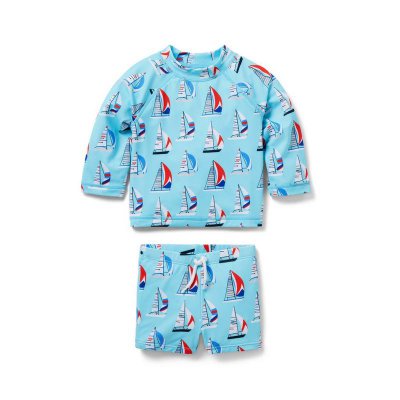 Baby Sailboat Recycled Rash Guard Set - Janie And Jack