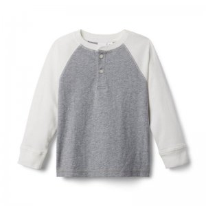 Henley Baseball Tee - Janie And Jack