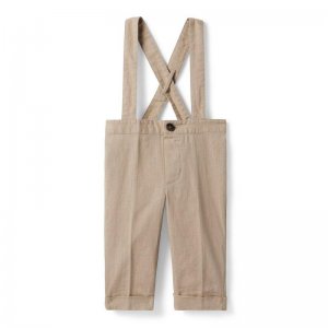 Baby Linen-Cotton Suspender Pant - Janie And Jack