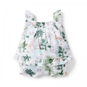 Baby Tropical Flamingo Romper - Janie And Jack