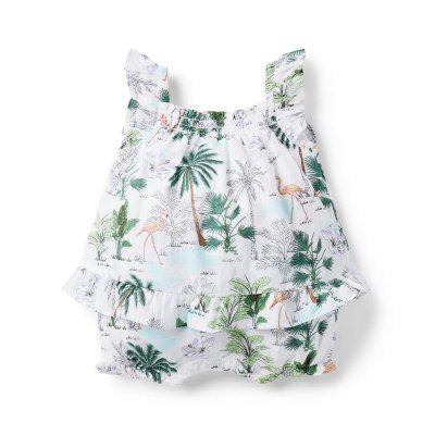 Baby Tropical Flamingo Romper - Janie And Jack