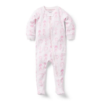 Baby Good Night Footed Pajama in Bunny Toile - Janie And Jack