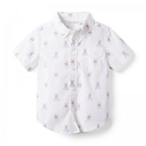 Bunny Poplin Shirt - Janie And Jack