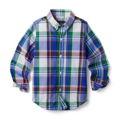 Plaid Poplin Shirt - Janie And Jack