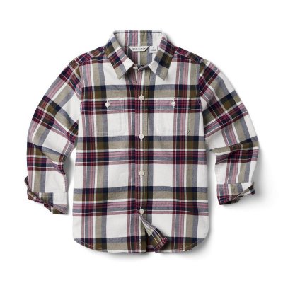 Plaid Brushed Twill Shirt - Janie And Jack