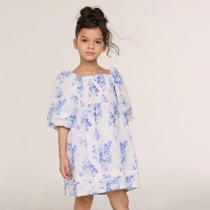 The Natalie Floral Smocked Bubble Sleeve Dress - Janie And Jack