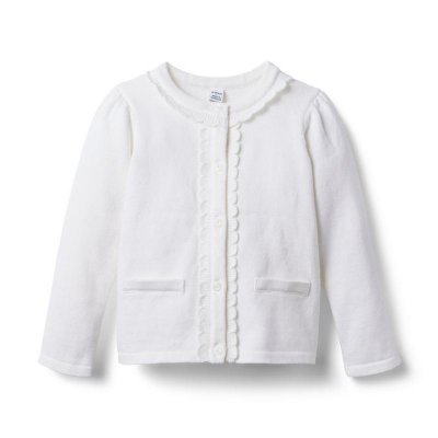 Scalloped Trim Cardigan - Janie And Jack