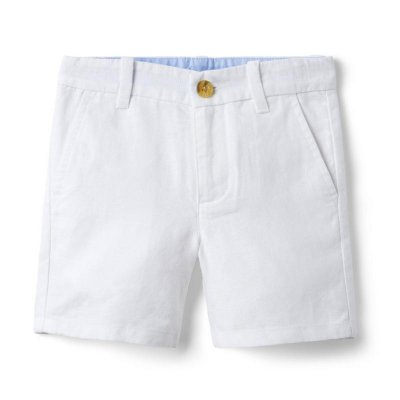 Linen-Cotton Canvas Short - Janie And Jack