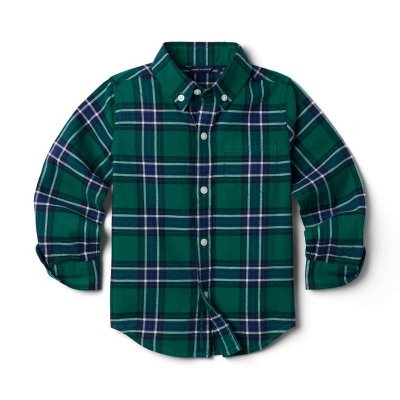 Plaid Brushed Twill Shirt - Janie And Jack