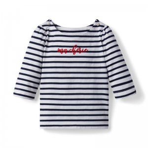 Striped Ma Cherie Tee - Janie And Jack