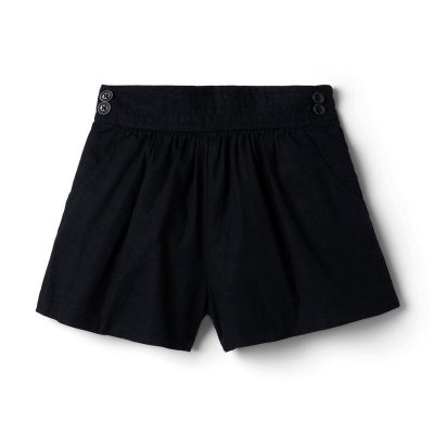 Linen-Cotton Button Short - Janie And Jack