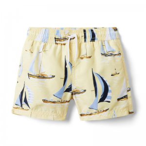 Sailboat Recycled Swim Trunk - Janie And Jack