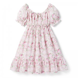 Floral Puff Sleeve Chiffon Dress - Janie And Jack