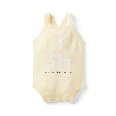 Baby Giraffe Sweater Romper - Janie And Jack