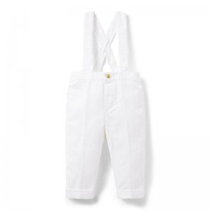 Baby Linen-Cotton Suspender Pant - Janie And Jack