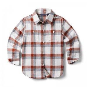 Plaid Brushed Twill Shirt - Janie And Jack