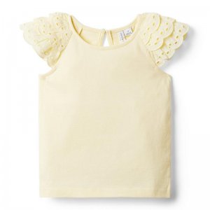 Eyelet Sleeve Jersey Top - Janie And Jack