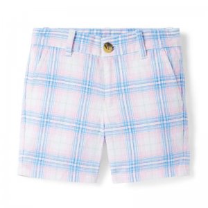 Plaid Linen-Cotton Short - Janie And Jack