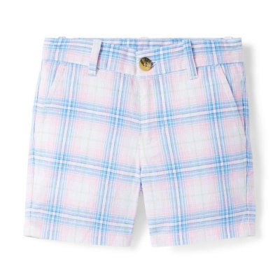 Plaid Linen-Cotton Short - Janie And Jack