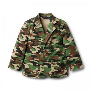 Camo Stretch Twill Blazer - Janie And Jack