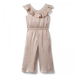 Metallic Plisse Ruffle Jumpsuit - Janie And Jack