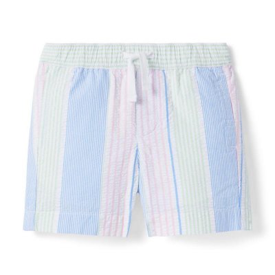 Striped Seersucker Pull-On Short - Janie And Jack