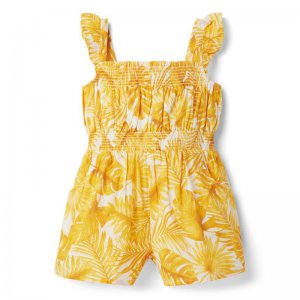 Palm Smocked Romper - Janie And Jack