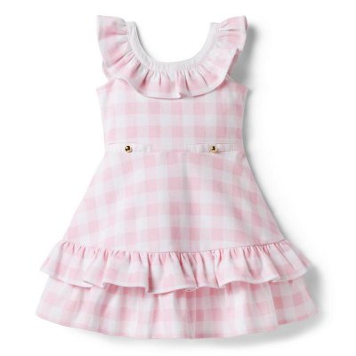 Gingham Ruffle Ponte Dress - Janie And Jack