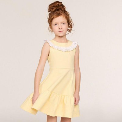 Eyelet Ruffle Ponte Dress - Janie And Jack