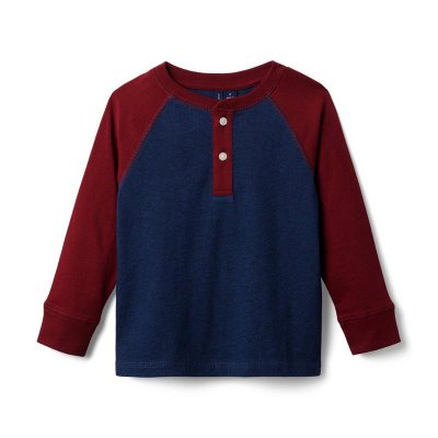 Henley Baseball Tee - Janie And Jack