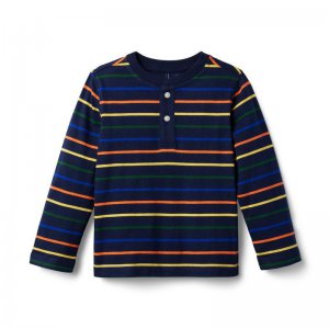 Striped Henley Tee - Janie And Jack