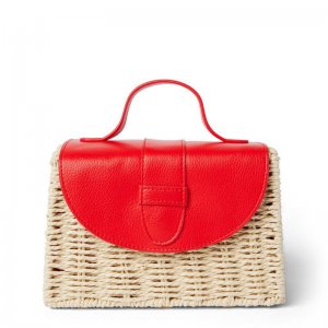 Pebbled Flap Straw Purse - Janie And Jack