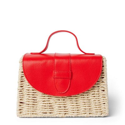 Pebbled Flap Straw Purse - Janie And Jack