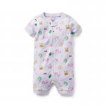 Baby Good Night Short Zip Pajama in Beach Vacation - Janie And Jack