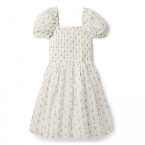 The Grace Floral Smocked Puff Sleeve Dress - Janie And Jack