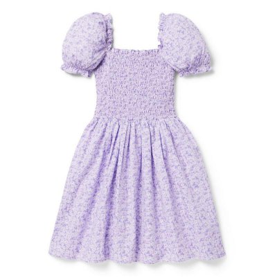 The Grace Floral Smocked Puff Sleeve Dress - Janie And Jack