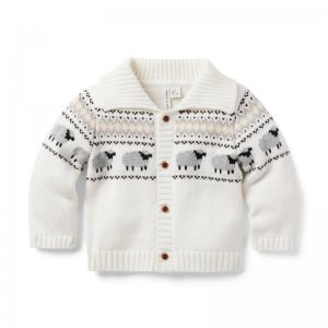 Baby Fair Isle Sheep Cardigan - Janie And Jack