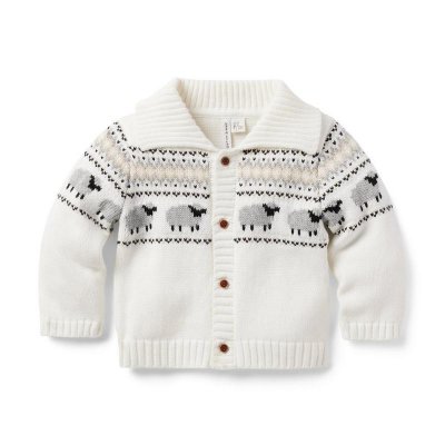 Baby Fair Isle Sheep Cardigan - Janie And Jack