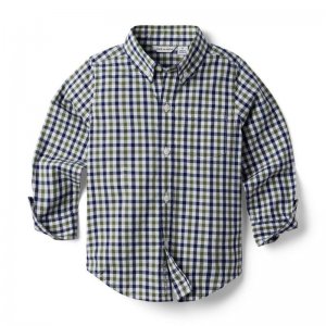 Gingham Poplin Shirt - Janie And Jack