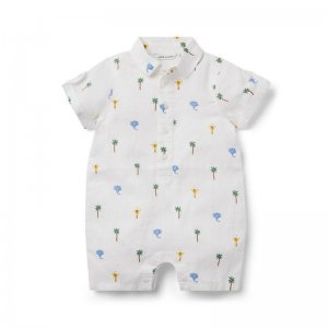 Baby Safari Linen Romper - Janie And Jack