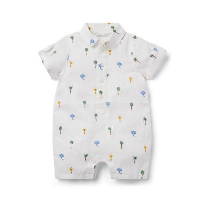 Baby Safari Linen Romper - Janie And Jack