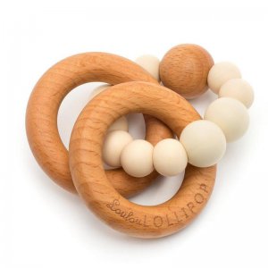 Loulou Lollipop Sand Beaded Silicone Teether - Janie And Jack