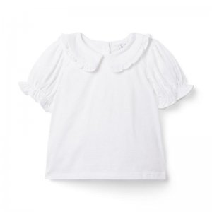 Puff Sleeve Collared Jersey Top - Janie And Jack