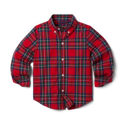 Plaid Poplin Shirt - Janie And Jack