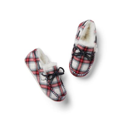 Plaid Faux Fur Slipper - Janie And Jack