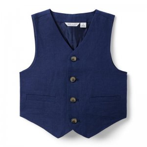 Linen-Cotton Suit Vest - Janie And Jack