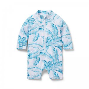 Baby Palm Leaf Recycled Rash Guard Swimsuit - Janie And Jack