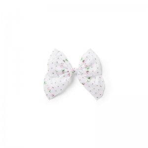 Floral Swiss Dot Bow Barrette - Janie And Jack