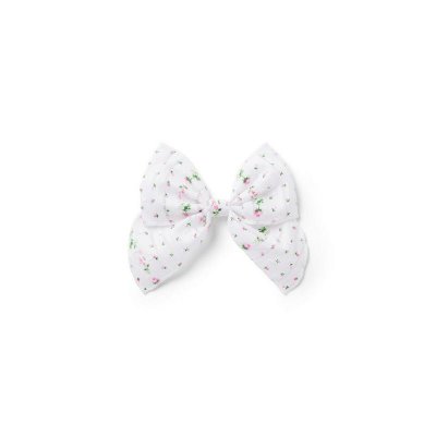 Floral Swiss Dot Bow Barrette - Janie And Jack